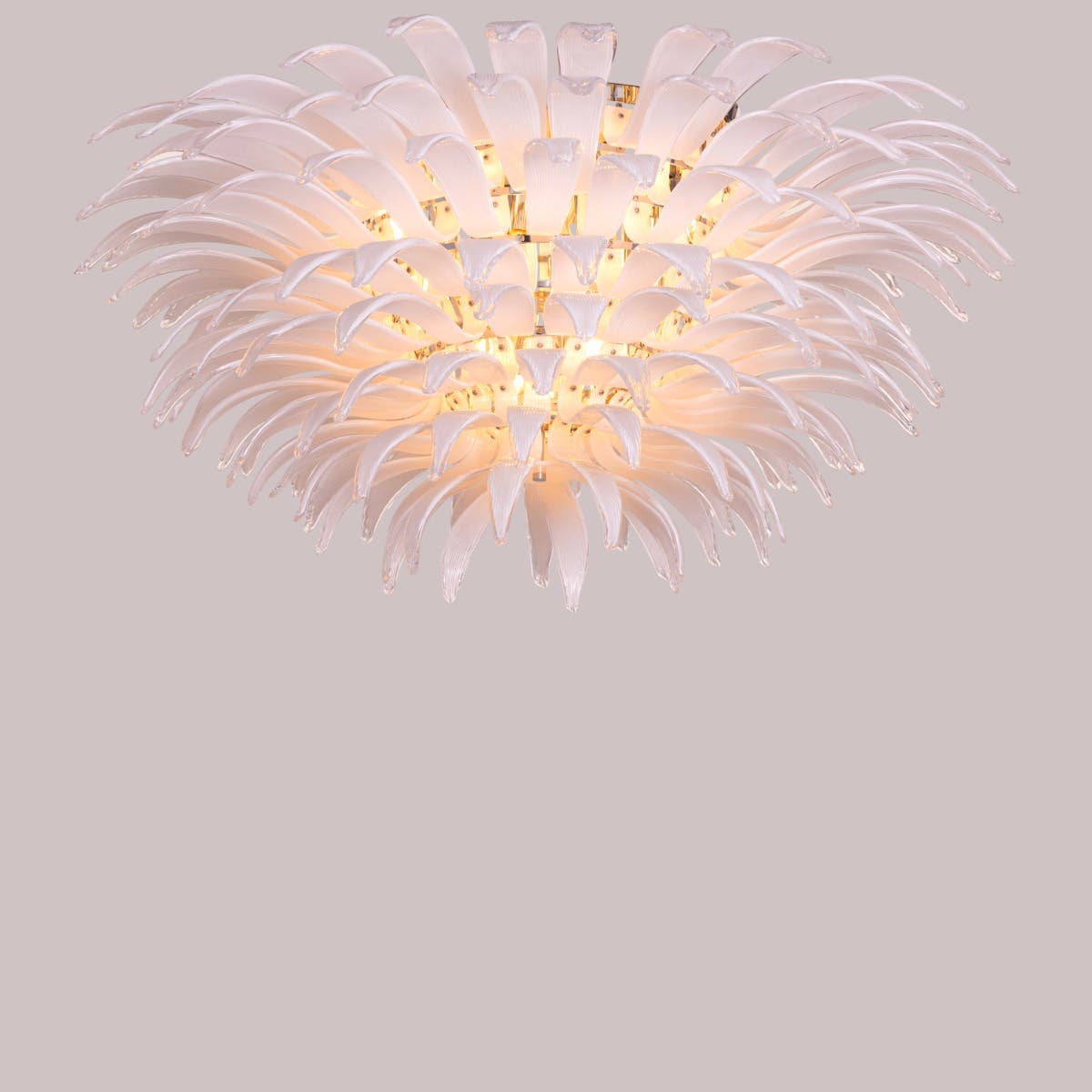 Trueliving Pink Small Jhumar Hanging Light Length 24, Width 24, Height 9 In Inches