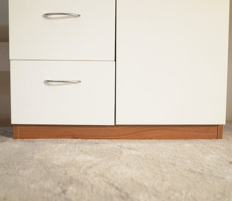 Alister Engineered Wood Study Table (Exotic Teak Frosty White)