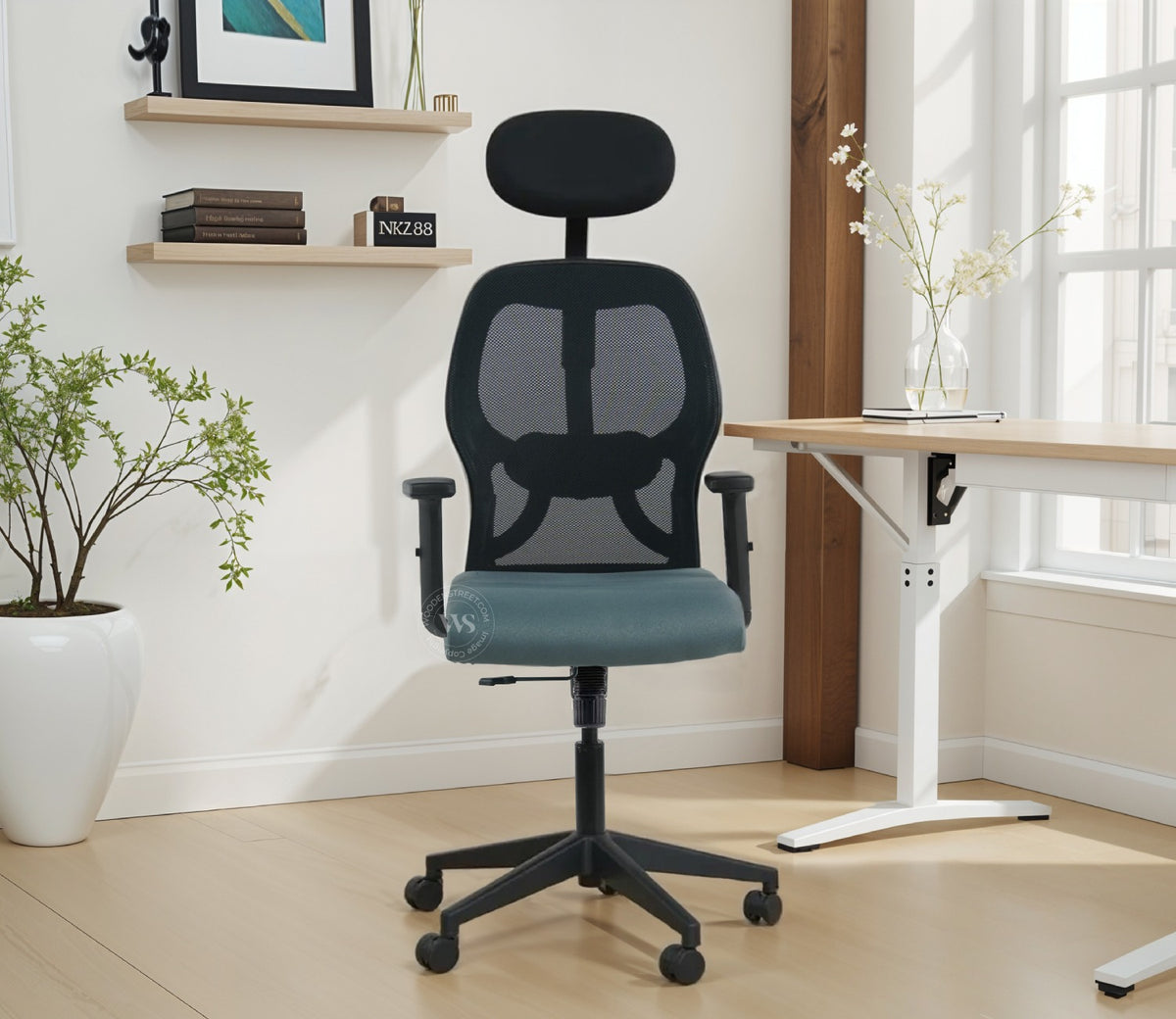 Auriga High Back Mesh Ergonomic Office Chair (Grey)