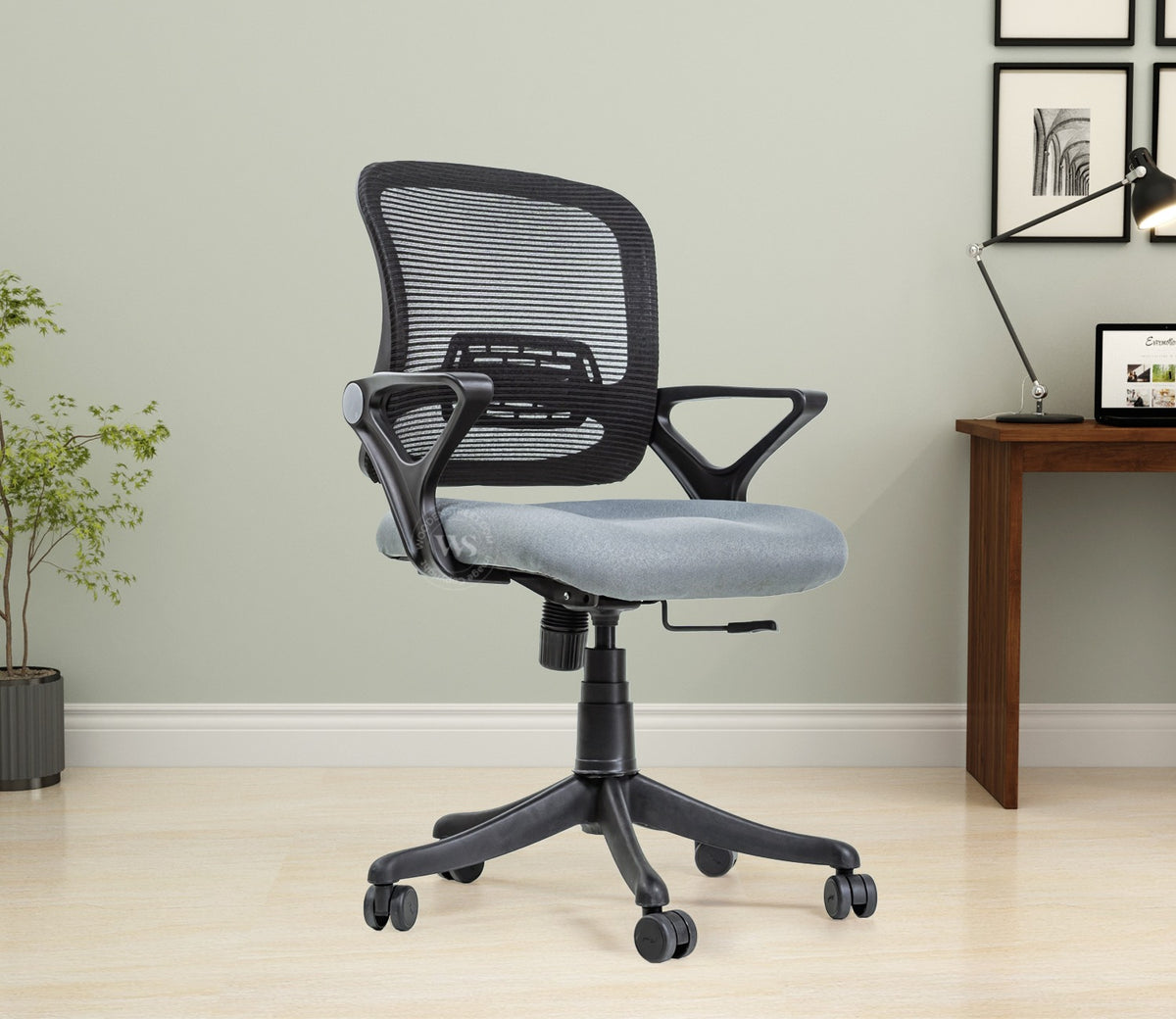 Aquila Mid Back Mesh Ergonomic Office Chair (Grey)