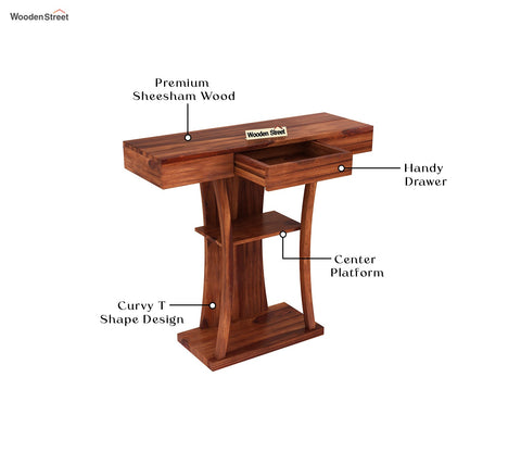 Sirin Console Table (Honey Finish)