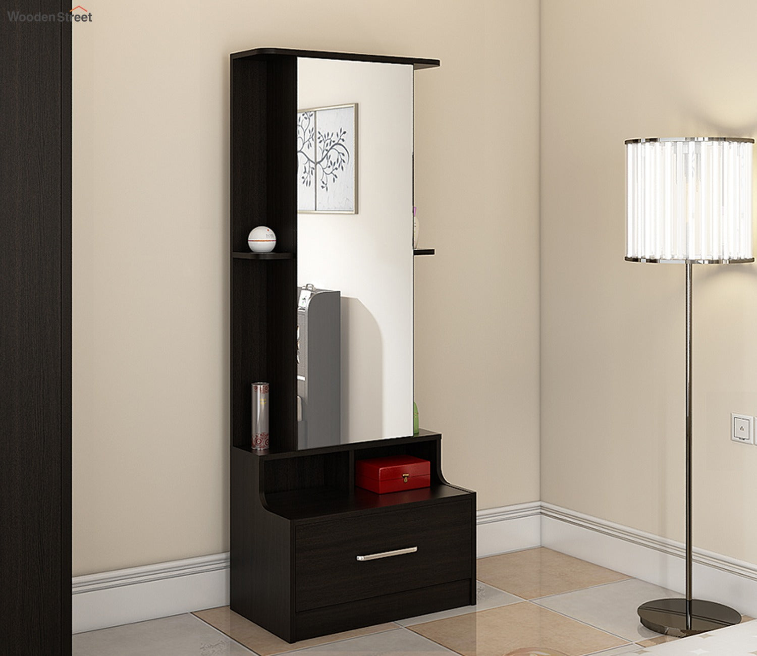 Kosmo Liwa Dressing Table in Flowery Wenge Finish