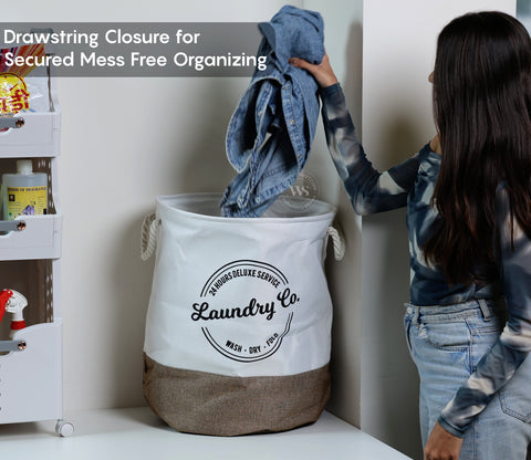 Tidy-Tote Foldable Laundy Basket
