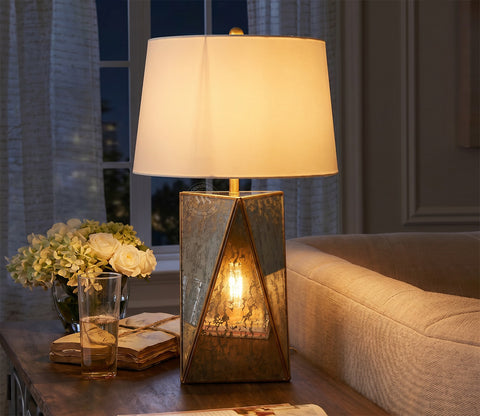 Jewel Antique Glass Table Lamp