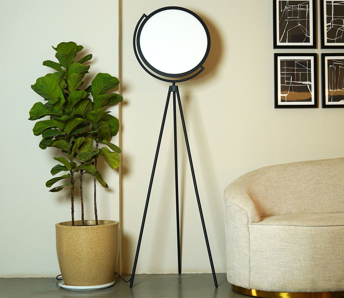 Oberon Retro LED Floor Lamp
