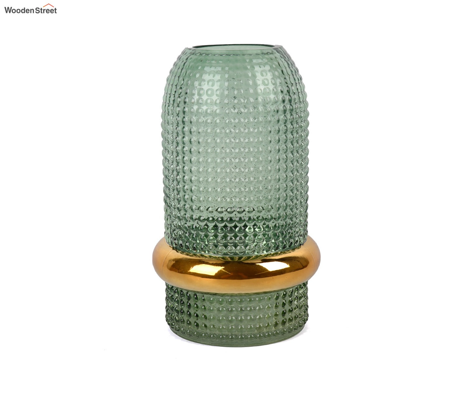 Bloom Box Glass Vase (Green, L)