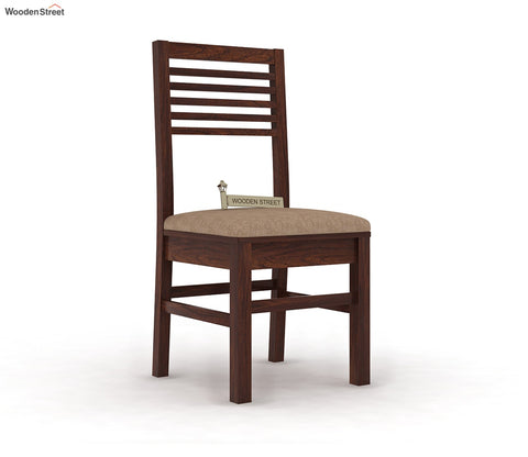 Lavina Dining Chair With Fabric (Walnut Finish)