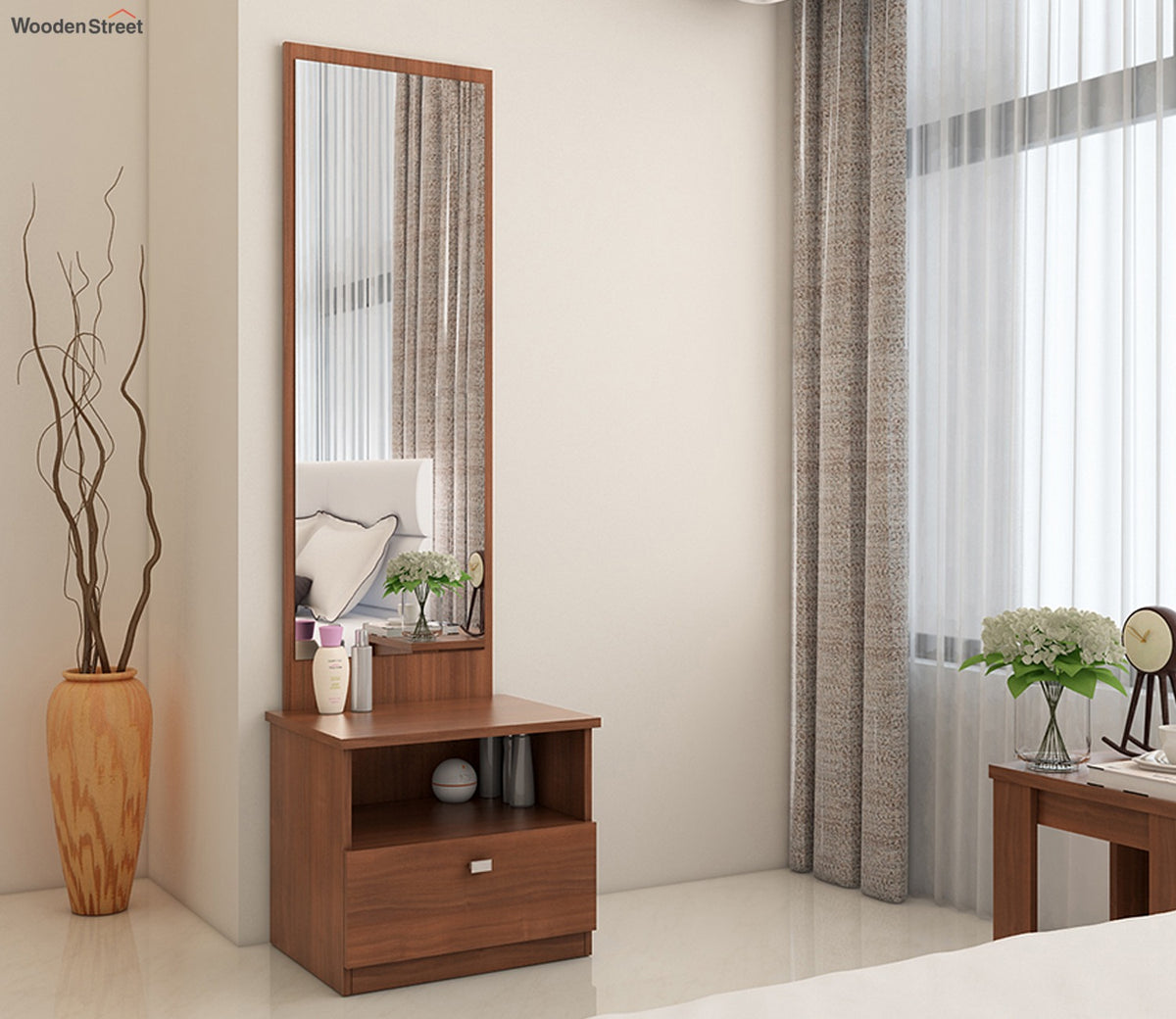 Kosmo Value Dressing Table (Natural Finish)