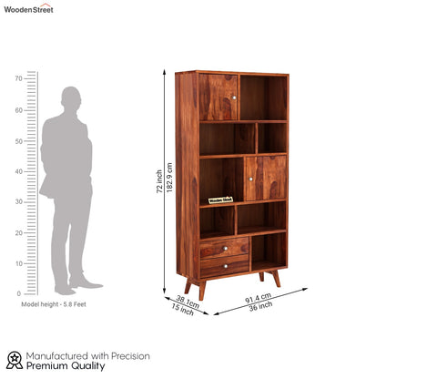 Javier Book Shelves (Honey Finish)