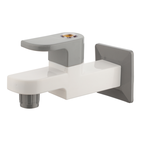 Truliving_Silver Curve Bib Tap Long Body PTMT Faucet 15mm