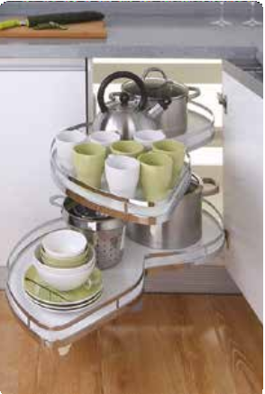 Trueliving_S CAROUSEL (SOFT CLOSE) 24-28 Inch White Metal