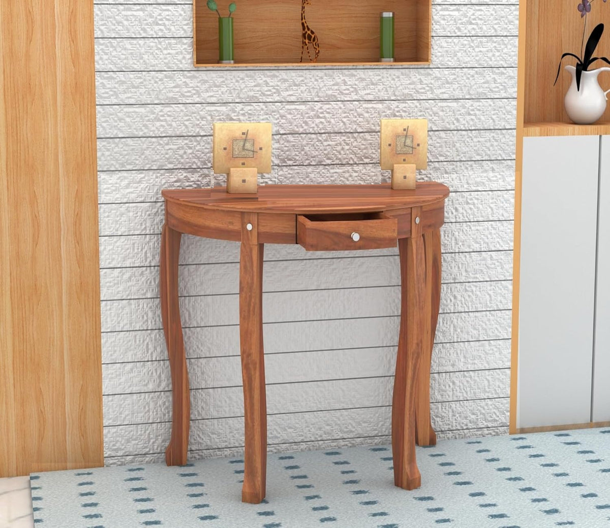 Classic Wooden Partition Leave Design Console Table