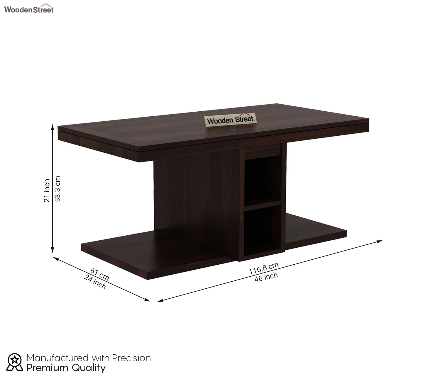Bradford Coffee Table (Walnut Finish)