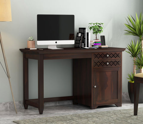 Cambrey Office Table (Walnut Finish)