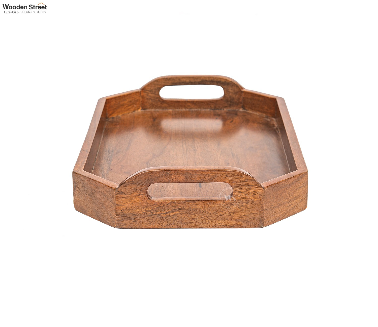 Cosmos Mango Wood Handcrafted Octagonal Serving Tray (Medium)