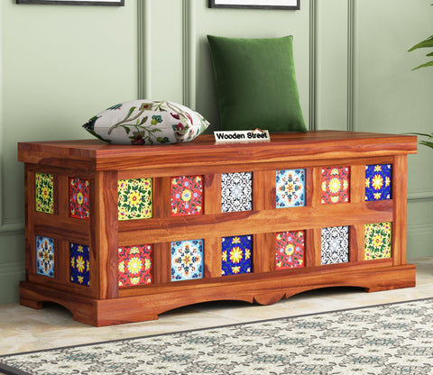 Boho Trunk Box (Honey Finish)