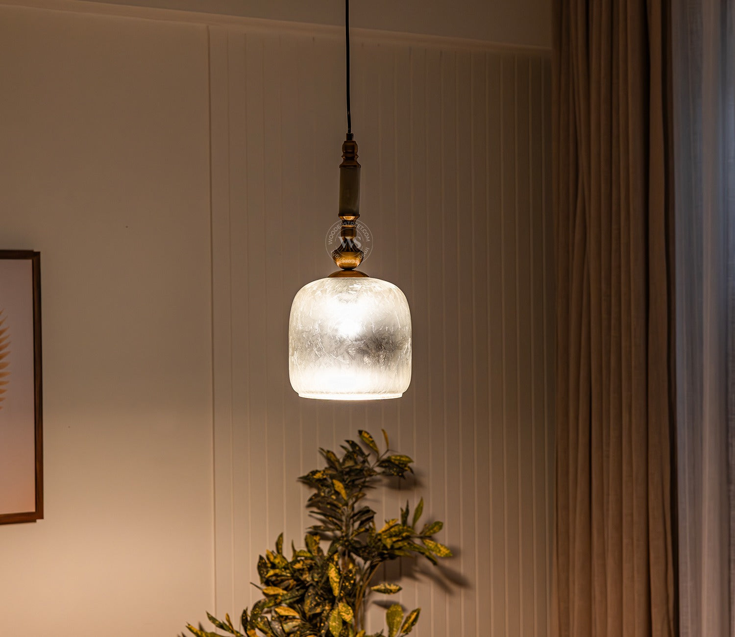Laurel Glass Hanging Lights (Bronze)