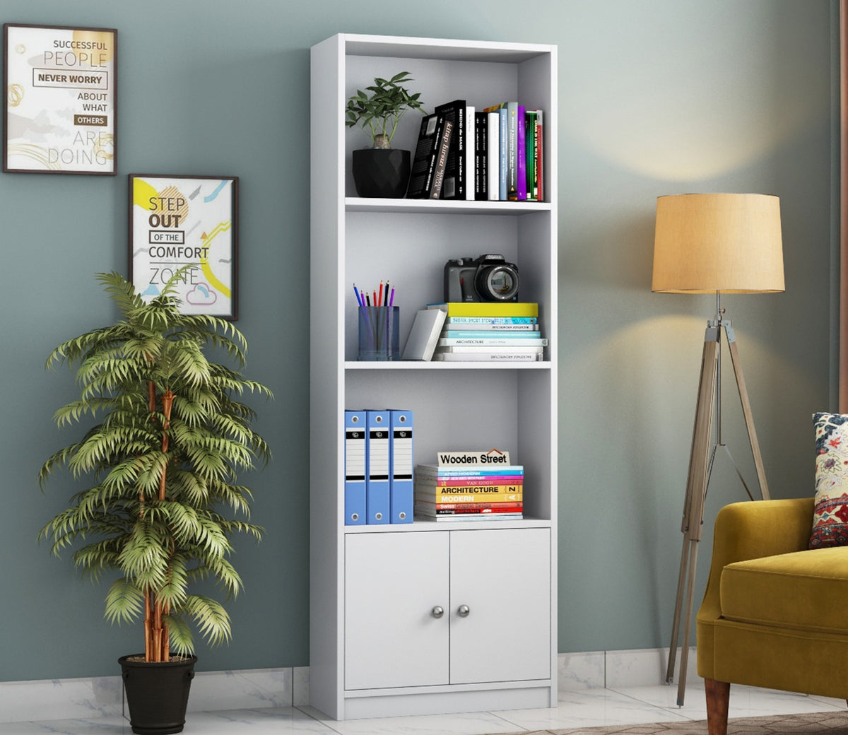 Beck Book Shelf (White Finish)