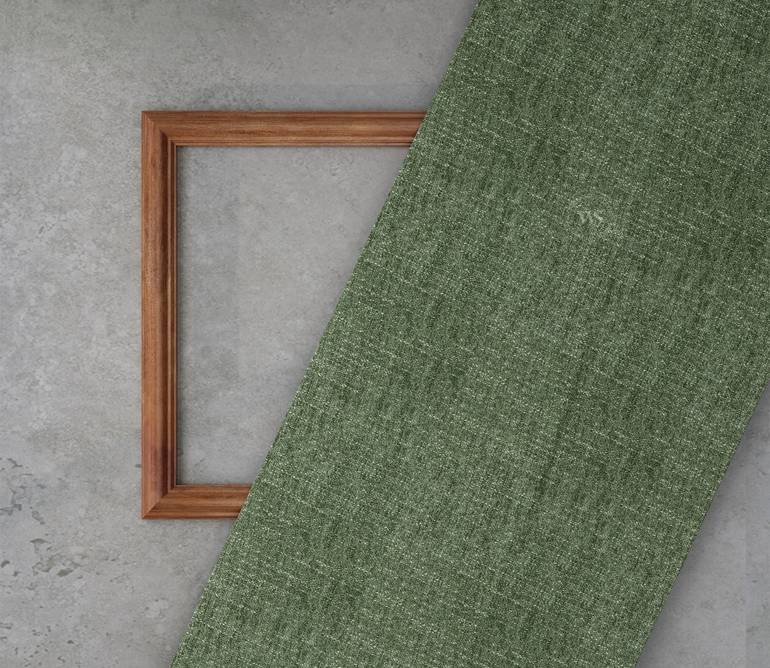 Sage Green Textured High GSM Polyspun Fabric
