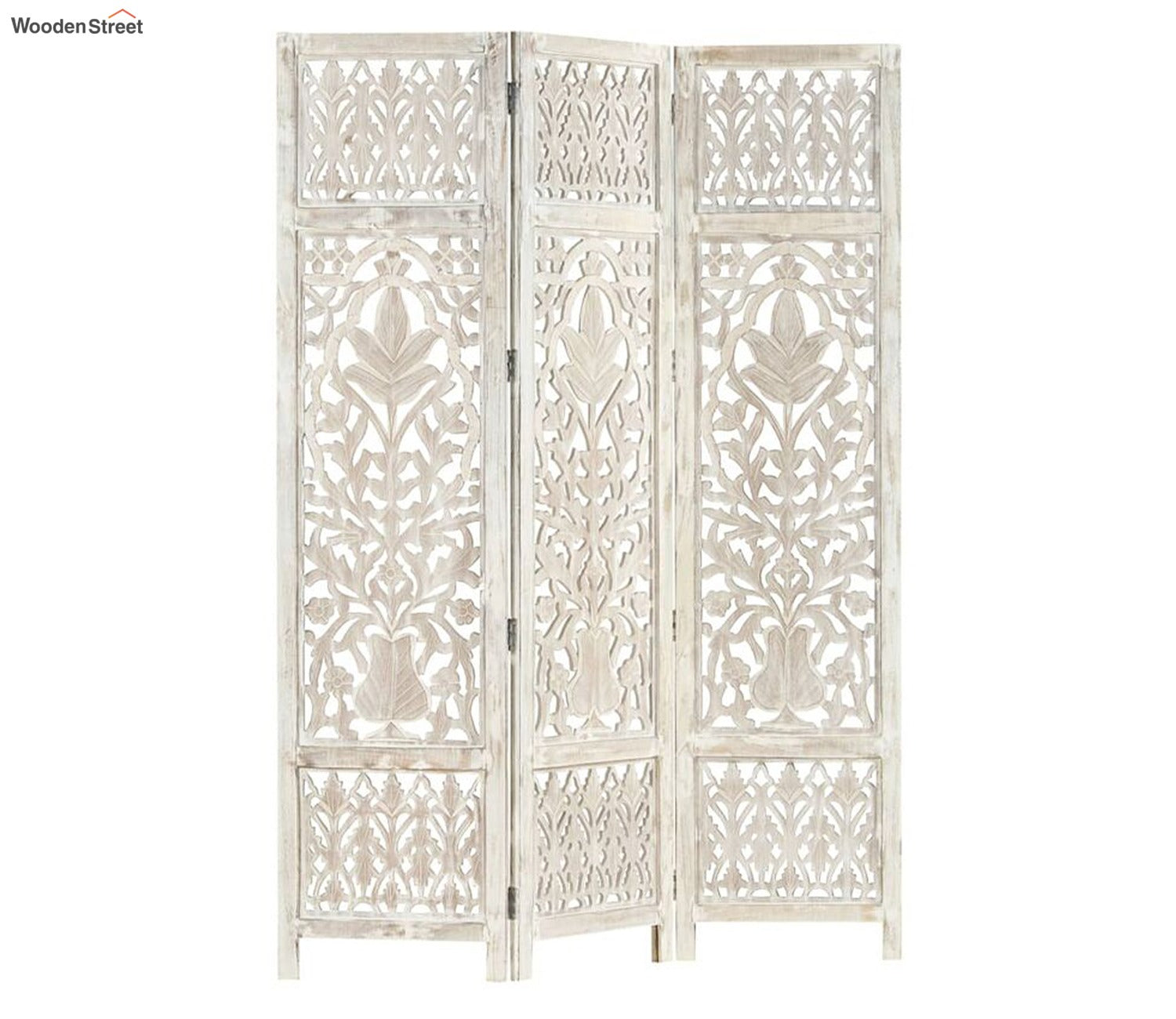 Ashly 2 Panel Carved Wooden Partition