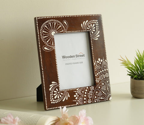 Medhini Hand Painted Solid Wood Photo Frame
