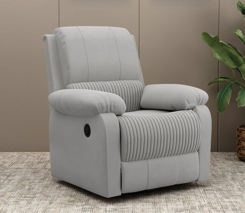 Arvana Motorized Recliner Sofa (Grey)