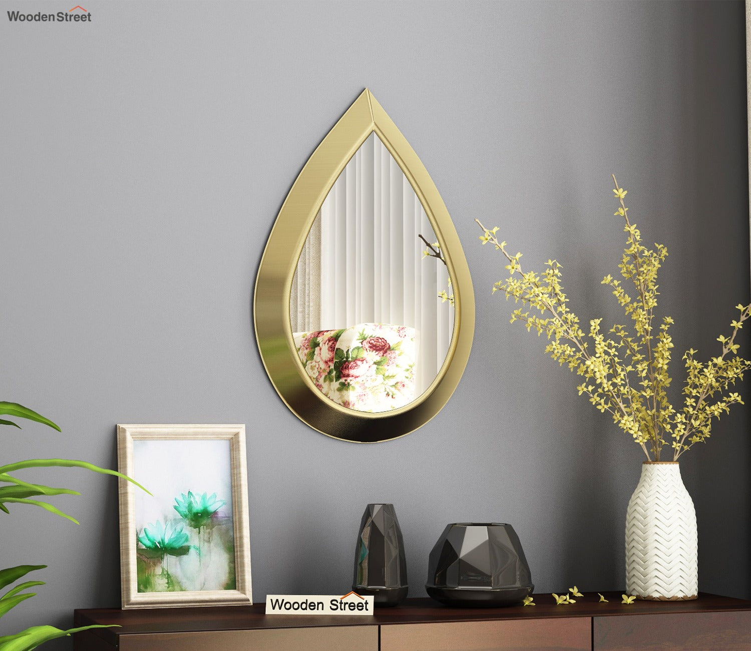 Gauss Metal Mirror with Frame