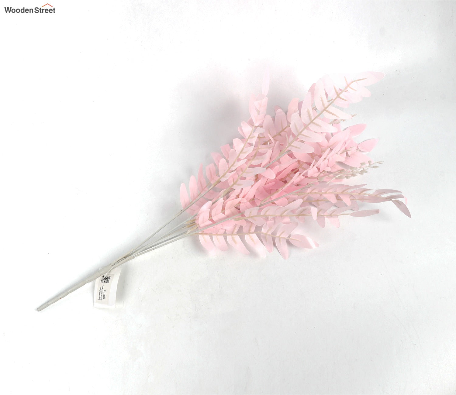 Wholesome Feathers Artificial Plant Plastic Iron Leaf Set of 3 (Pink)