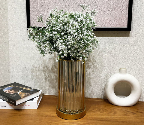 Bloom Golden Shelter Vase (S, Gold)