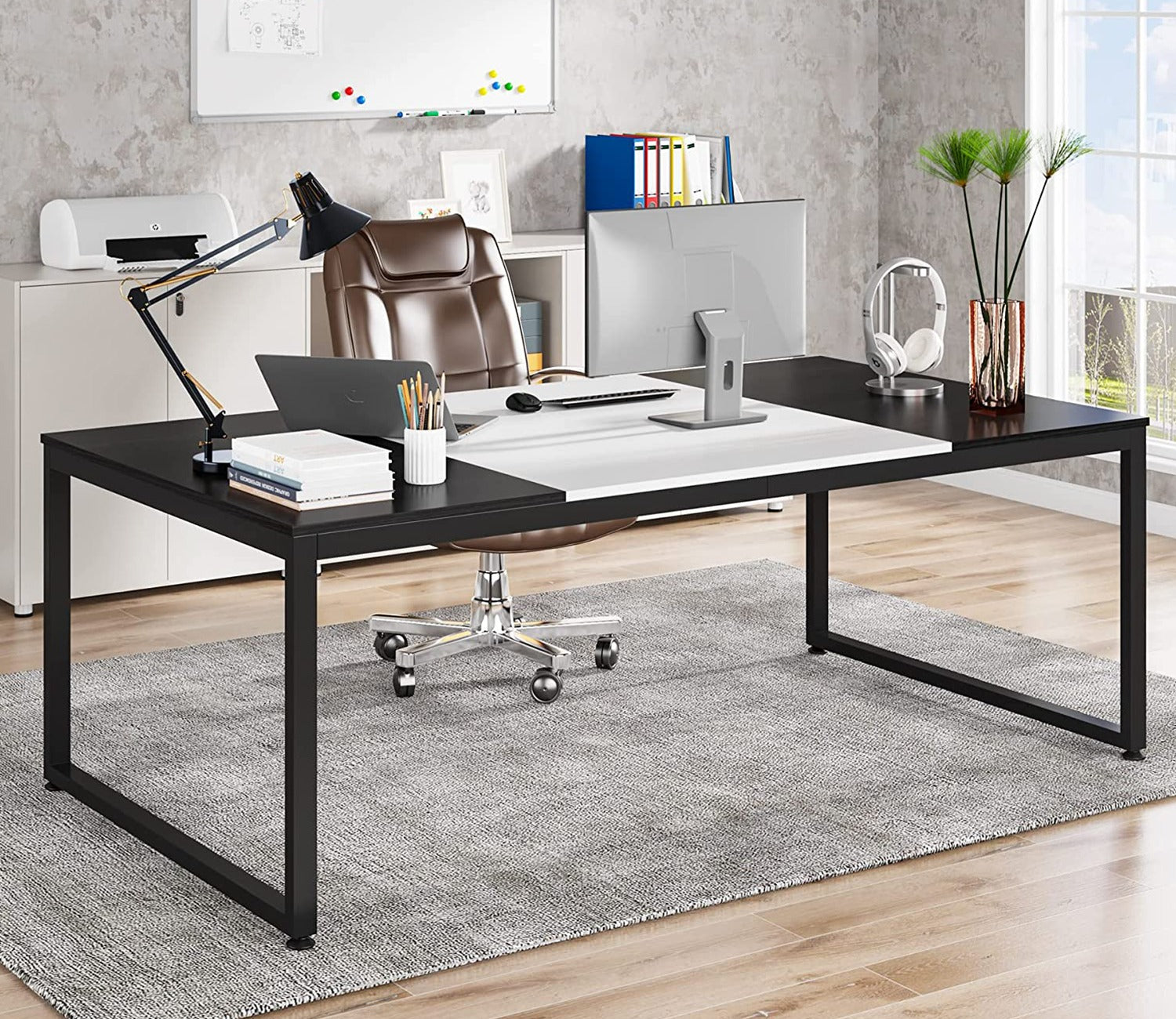 Tekavo Conference White Seminsr 3 Leg Section Table