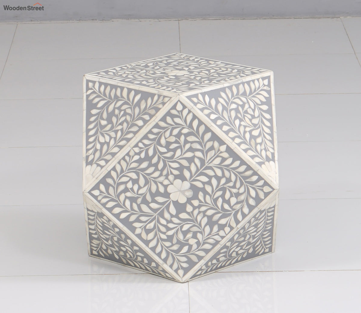 Callum Bone Inlay Side End Table