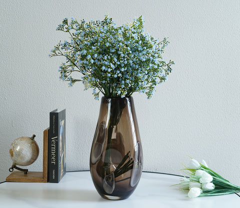 Flora Brown Glass Vase