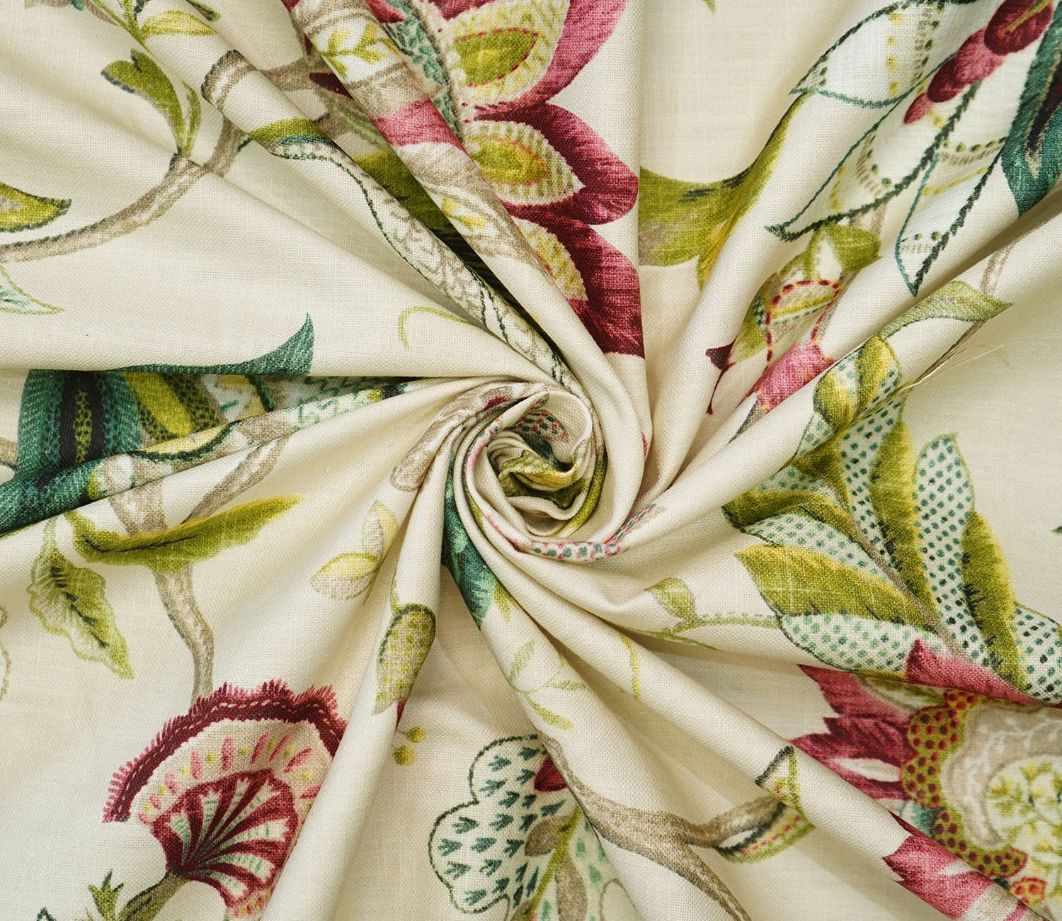 Rose Vineyard Floral Print 100% Cotton Fabric