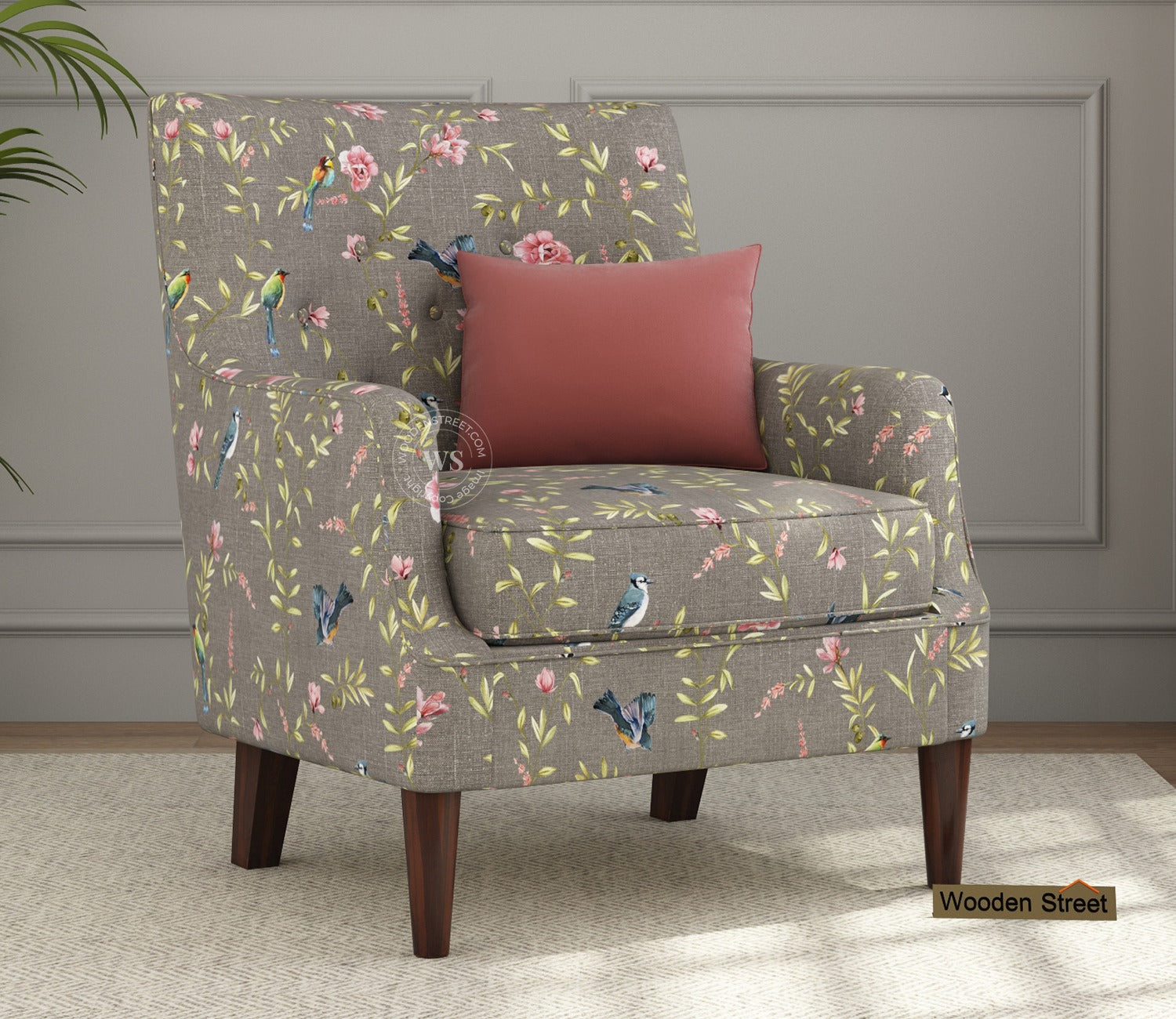 Adoree Lounge Chair (Grey Robins)