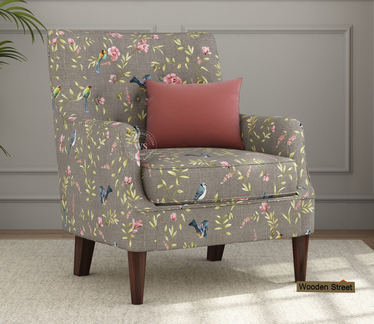 Adoree Lounge Chair (Grey Robins)
