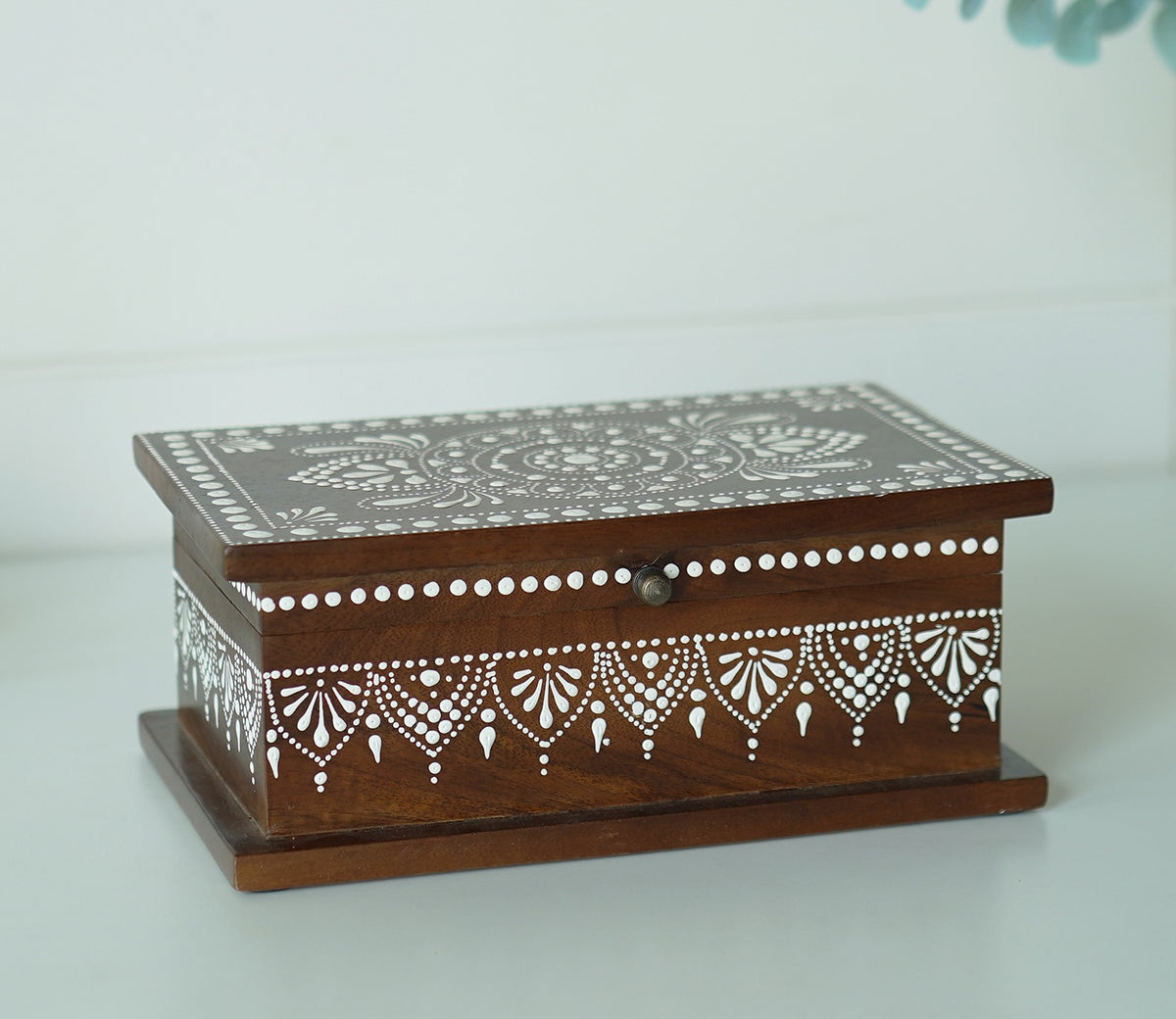 Medhini Hand Painted Solid Wood Jewellery Box