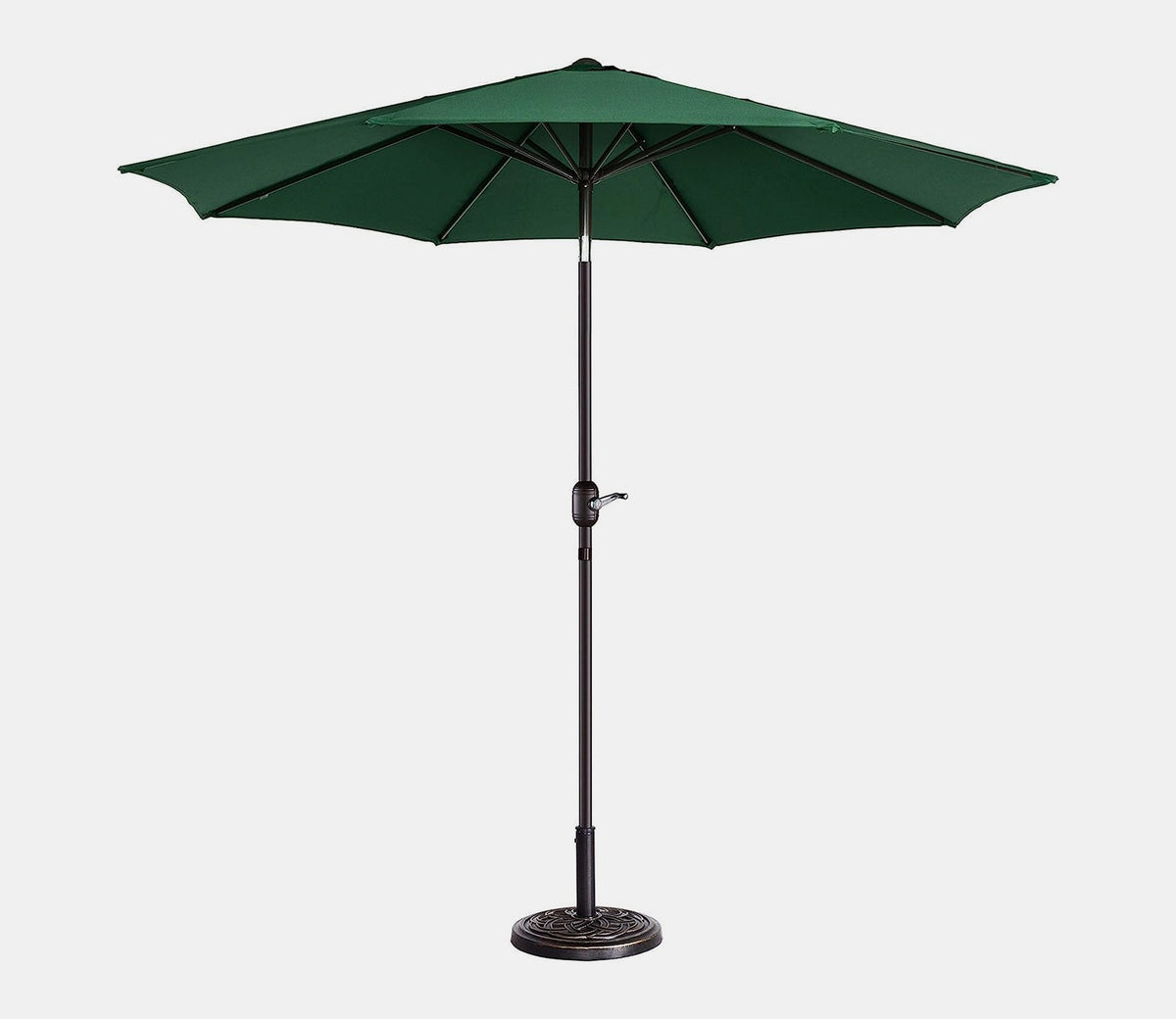 MS Powder Coated Center Poll Waterproof Cloth Outdoor Umbrella (Green)