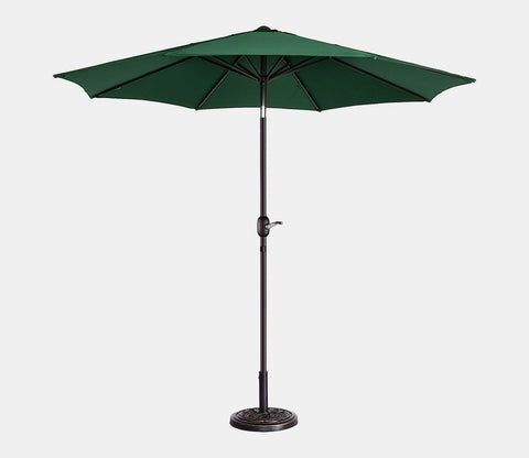 MS Powder Coated Center Poll Waterproof Cloth Outdoor Umbrella (Green)