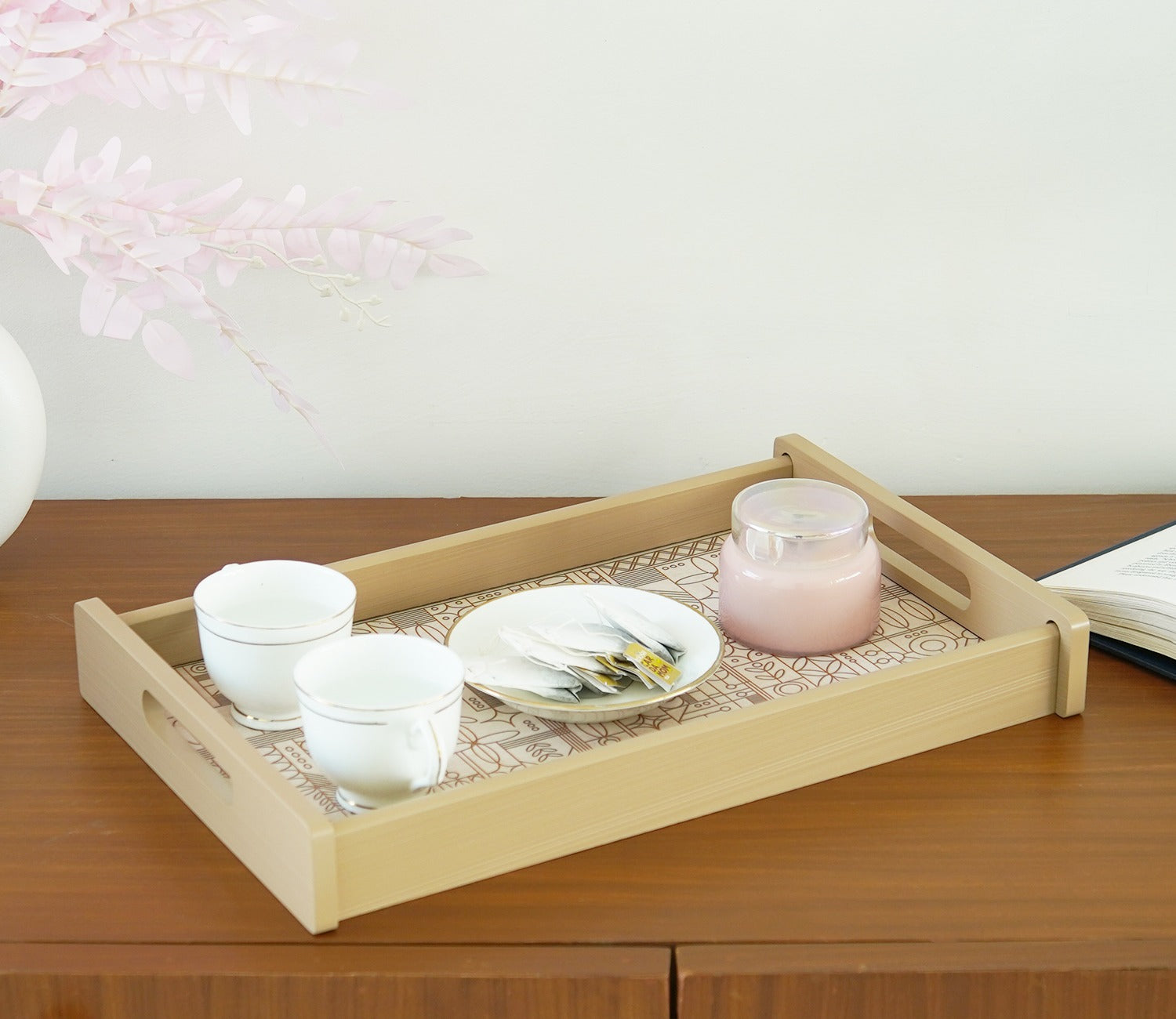 Laurel Rectangle Medium Serving Tray