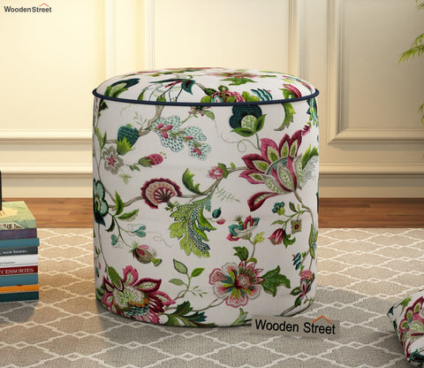 Robin Round Pouffe (Rose Vineyard)
