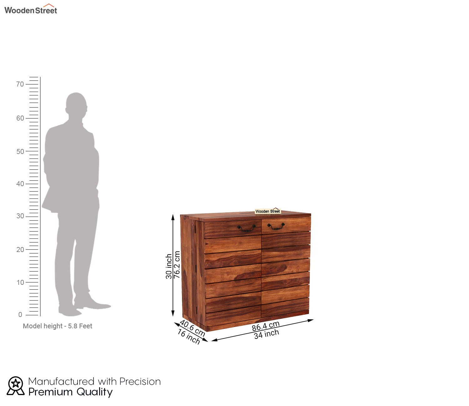 Abril Bar Cabinet (Honey Finish)