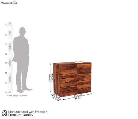 Abril Bar Cabinet (Honey Finish)