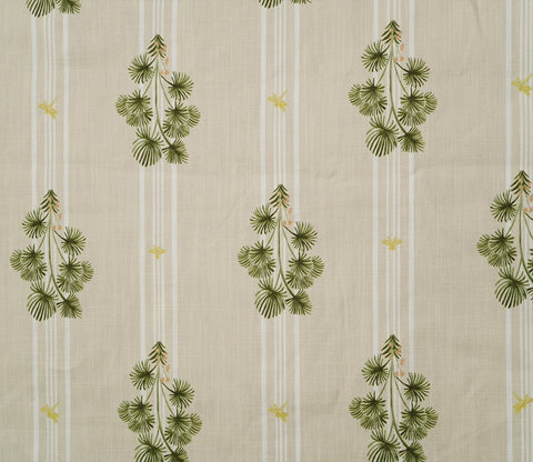 Reyes Bench With Back Rest (Cotton, Palm Leaf stripes)