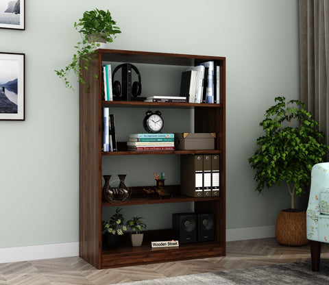Astra Open Bookshelf (Columbian Walnut Finish)