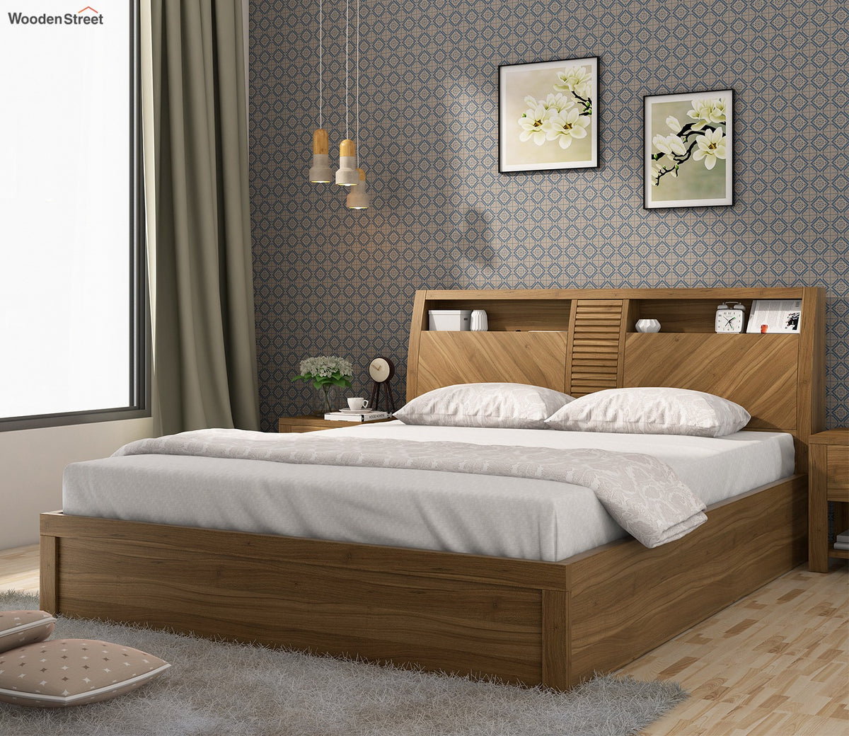 Alan King Size Bed With Lift on Storage