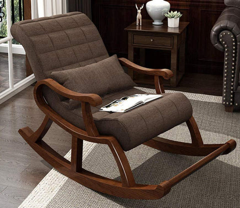Aurora Wooden Rocking Chair with Cushion