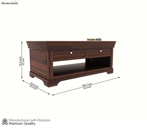 Waldo Center Table (Walnut Finish)
