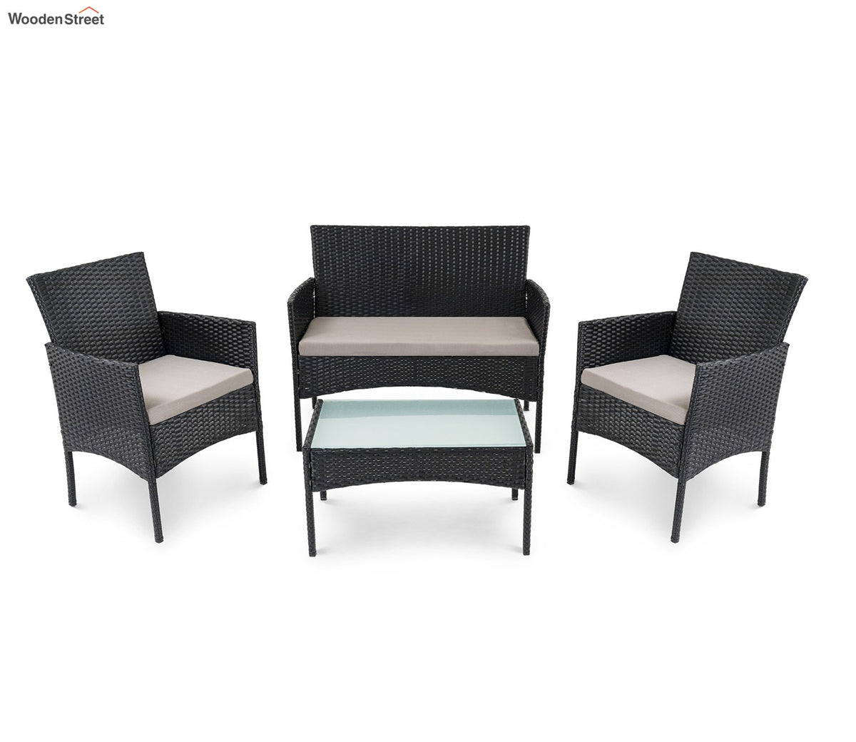 Black Set of 5 Peice Sofa Chair