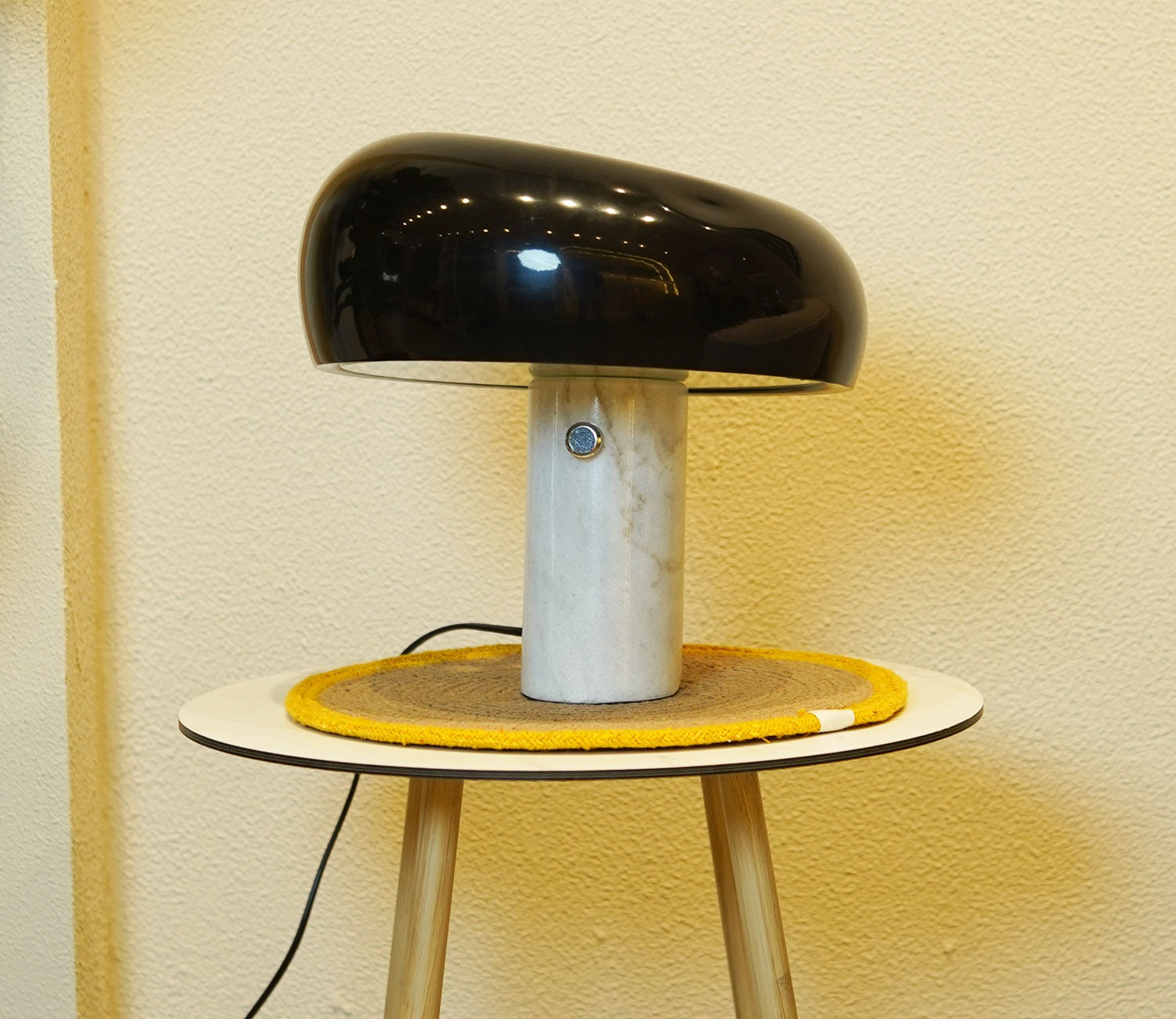 Opal Black Table Lamp