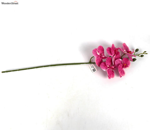 Bloom Artificial Orchid Flower Stick- Set Of 5 (Pink)